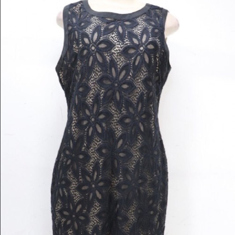 R&M Richards sz 12 Black lace dress